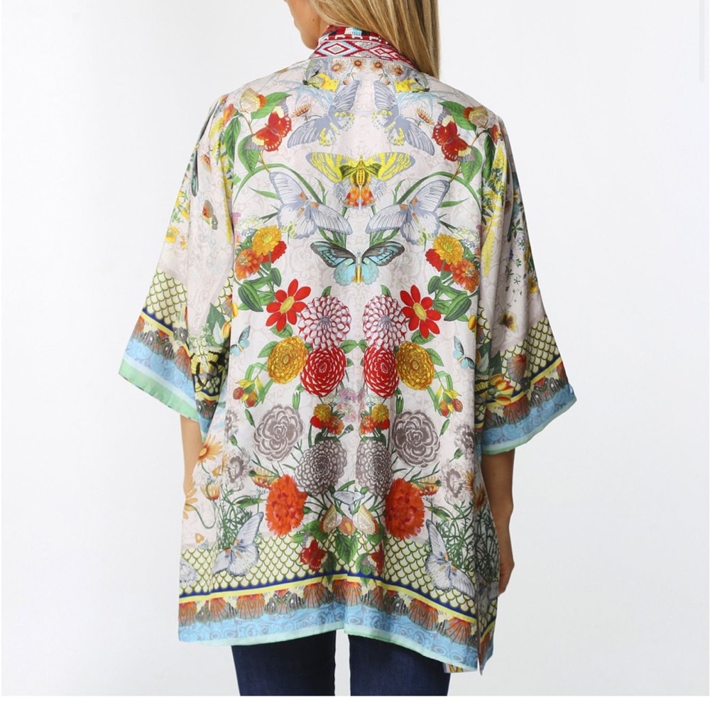 Johnny Was Claret Kimono Reversible NWT Small